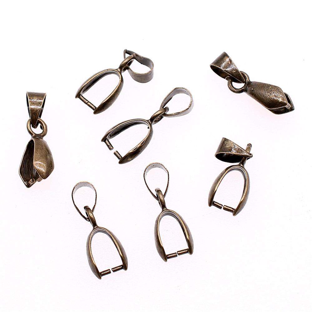 Bail Clip 6 Sizes 4 Colors Pinch Bails Pendants Clasps For Jewelry Making Materials