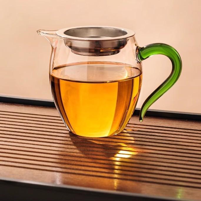 Japanese-style High Borosilicate Glass Fair Cup Transparent Heat Resistant Tea Tea Dispenser Large Kung Fu Tea Set Tea Water Separation