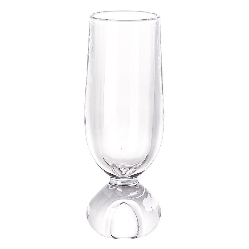 Creative Round Base Glass Cup for Juice, Beer, Cocktails, and Beverages
