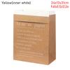Party Supplies Sundries Organize Home Decoration Desktop Ornament Double Layers Vase Flowerpot Kraft Paper Bag Storage Basket