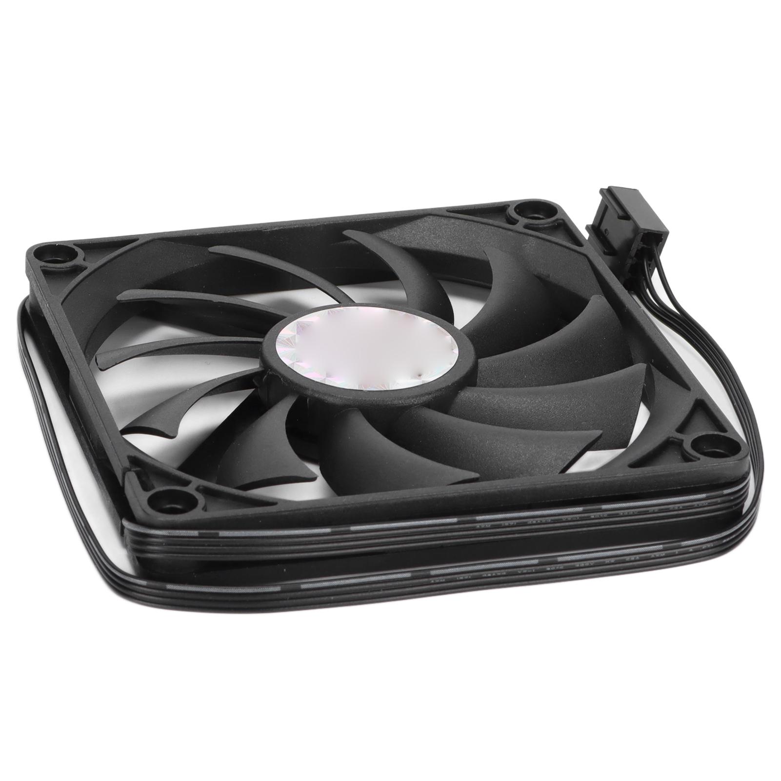 

Cooling Fan Ultra Thin 4 PIN PWM Intelligent Speed Regulation Chassis Fan with Screw Bag for Computer Chassis