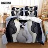 3D Penguin Bedding Set Queen Bedding Duvet Cover Set Bedding Set Bed Cover Cotton Queen Bedroom Bed Cover Set Bed Set Bedding