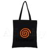 Dreamcast Tribute Swirl Canvas Tote Bag Handbags Eco Reusable Cloth Shopping Bag Student Book Bags Casual Shopper Bag Black