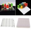Plastic Ice Sucker Board Holder 24 Slot DIY Dessert Stand for Bakery Shop Buffet and Wedding Accessories