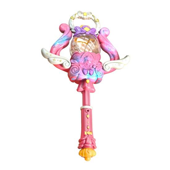 

Yousheng Kids Handheld Lamp Swingable Wings Retractable Handles Dual Sound Light Effects Switchable Scepter Lamp Princess Style Toy рожевий/фіолетовий