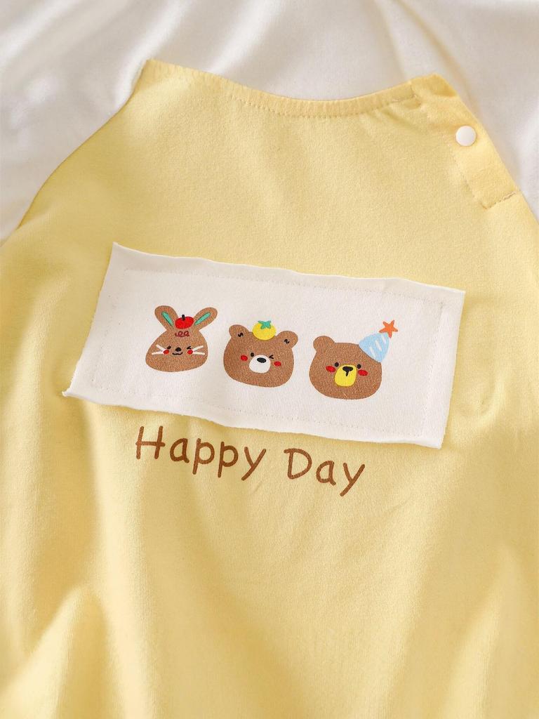 Korean Style Summer Baby Romper: Cute Short Sleeve Cartoon Bodysuit for Energetic Boys and Girls, Ages 0-2.