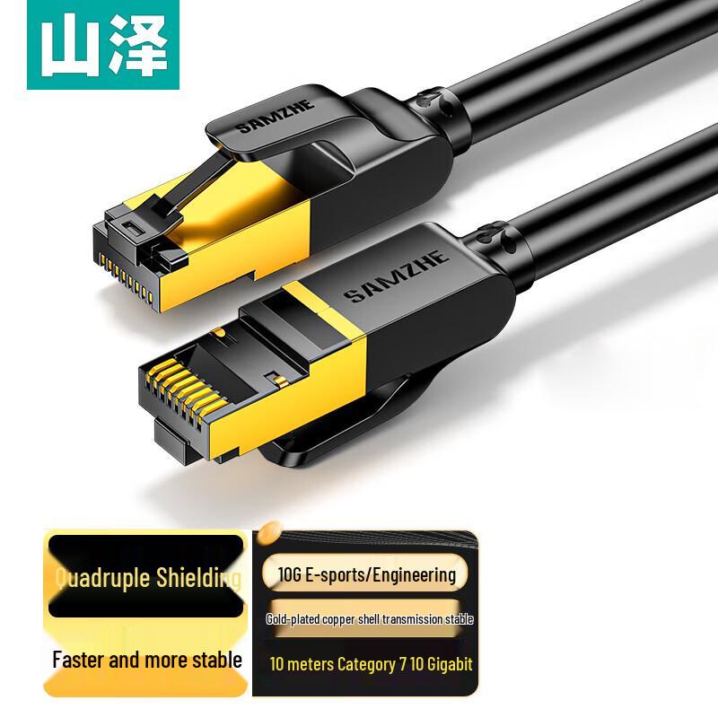 

Shan Ze Cat7 Pure Copper Double Shielded Ethernet Cable