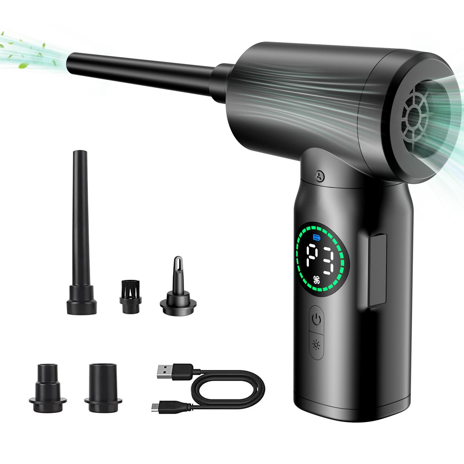 

Wireless Multifunctional Vacuum: Car Duster & Portable Cleaner with Blowing, Suction & Inflation Pump.