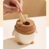 Creative Penguin Toothpick Container Cartoon Automatic Toothpick Pop-Up Toothpick Box  Kitchen Use