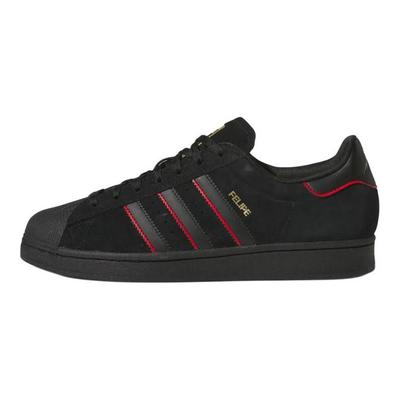 Felipe Gustavo X Superstar ADV Black Scarlet Unisex Sneakers Core-Black Better-Scarlet Gold-Metallic JR7831