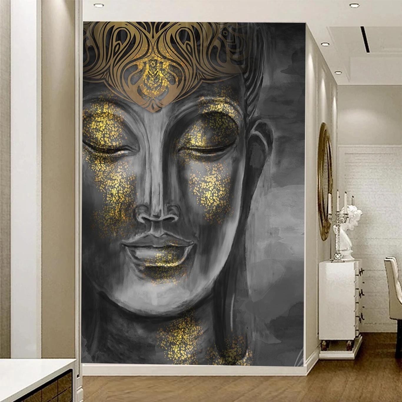 @ Indian Traditional Gautam Buddha Wall Poster For Home UKZQ292 50%off