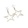 SUMENG New Fashion Handmade Simple Antique Hollow Star Pendant Drop Earrings for Women Vintage Jewelry Gifts Accessories