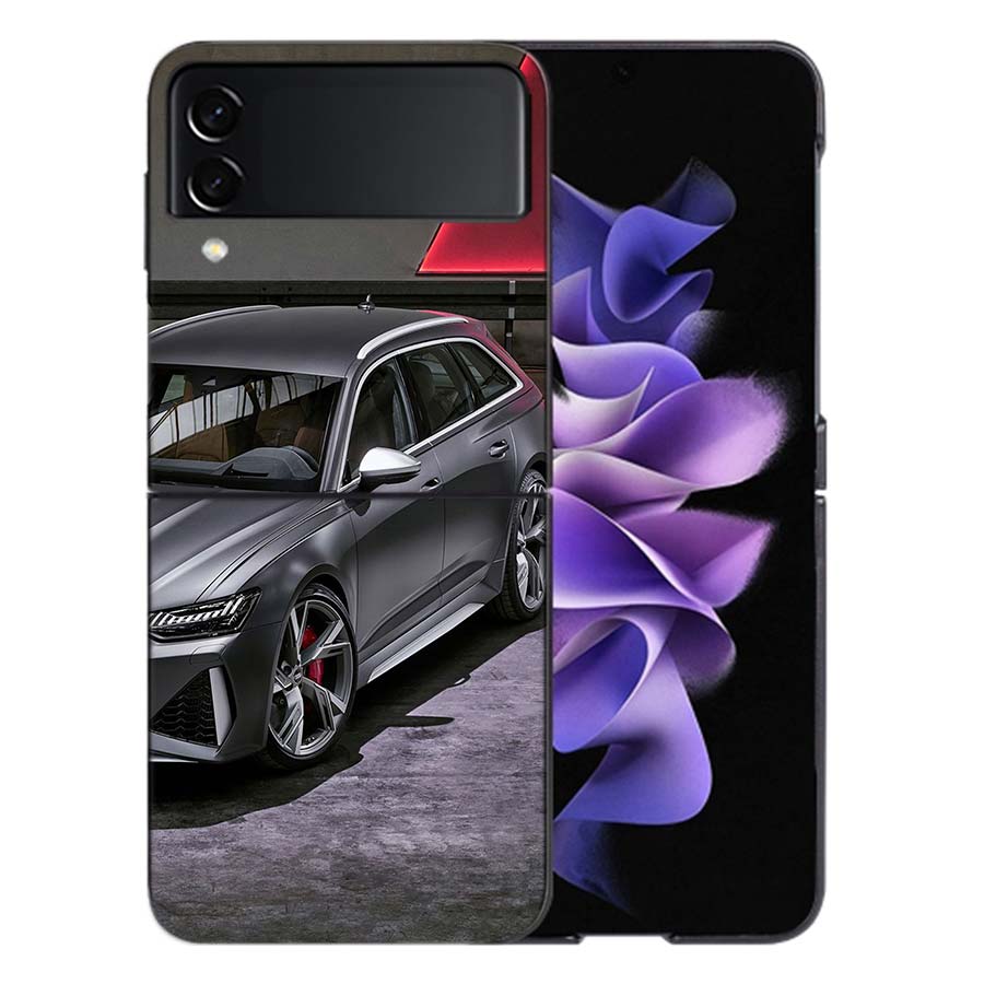Une Berline de Luxe Magique Pour Samsung Galaxy Z Flip 5 4 3 Coque Rigide Anti-Choc Téléphone Z Flip 6 7 5G Z Flip 5 4 5G TPU PC Har