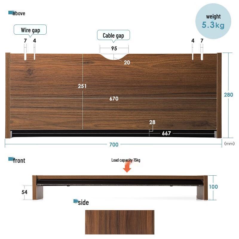 Yama Computer Monitor Riser Stand
