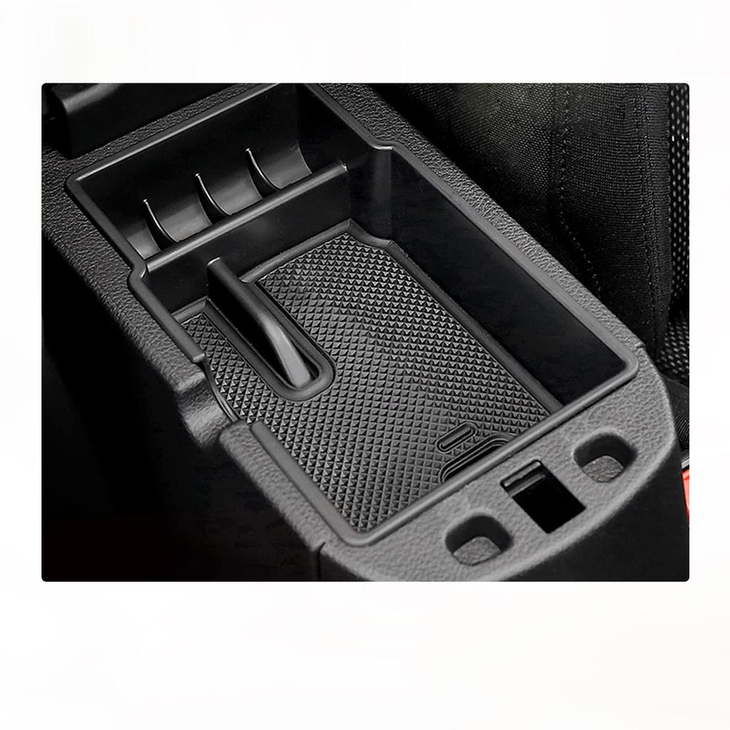 BIXUAN Fiat 500 X Console Box Storage Tray, Armrest Box Organizer Tray with Rubber
