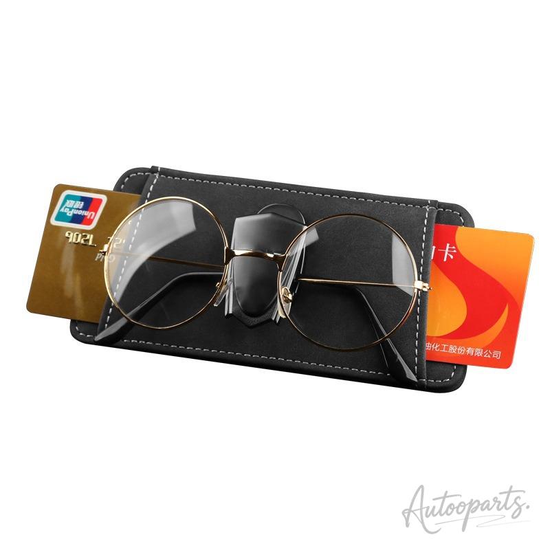 For Mercedes Benz AMG E S C A B Class GLE GLS CLS GLC CLA GLK Car Logo Sun Visor Organizer Bag Glasses Clip Card Ticket Storage FF2