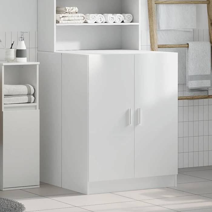 VidaXL Meuble pour Machine à Laver, Armoire de Machine à Laver avec Rangement, Meuble pour Lave-linge de Salle de Bain 808395