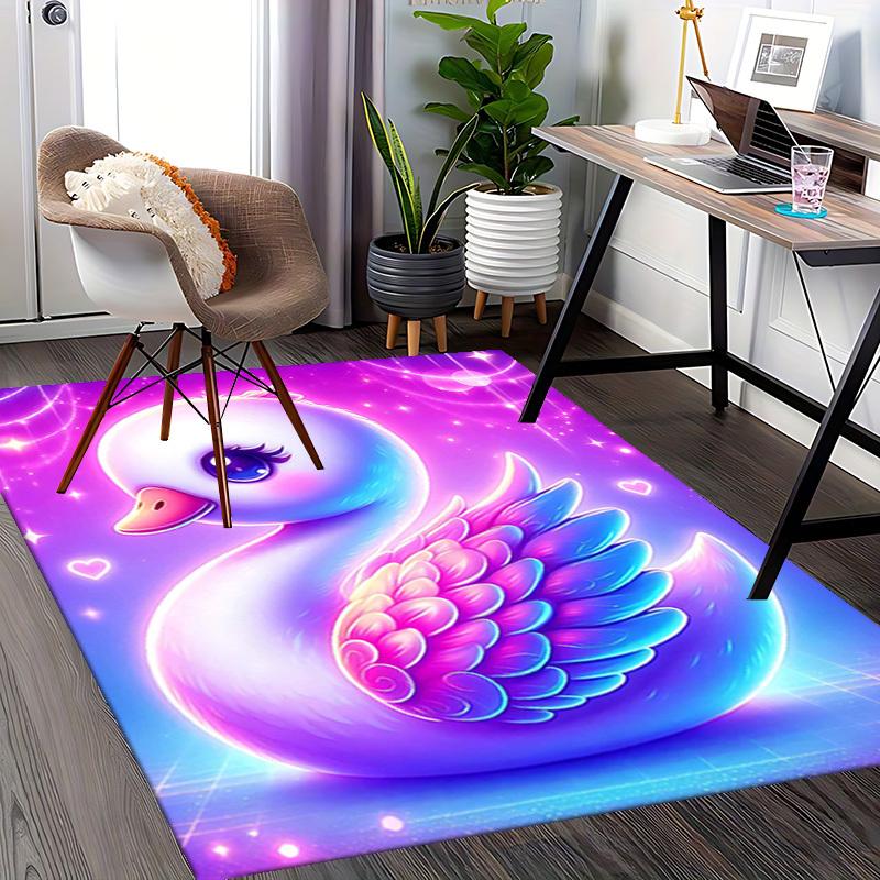 1pc Glowing Duck Chair Mat, Non-Slip Carpet for Office Chairs, Festive Gift, Universal for All Seasons, Suitable for Home Decor, Living Room, Bedroom,