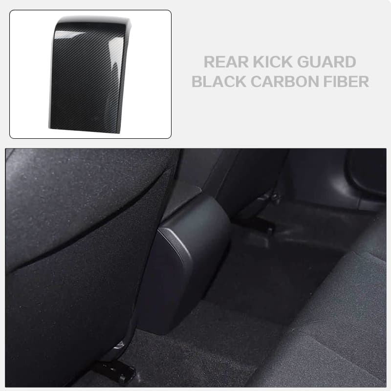 11th Generation Civic Rear Cup Holder with Carbon Fiber Pattern Black Navigation Panel Is Used for Car Interior Decoration