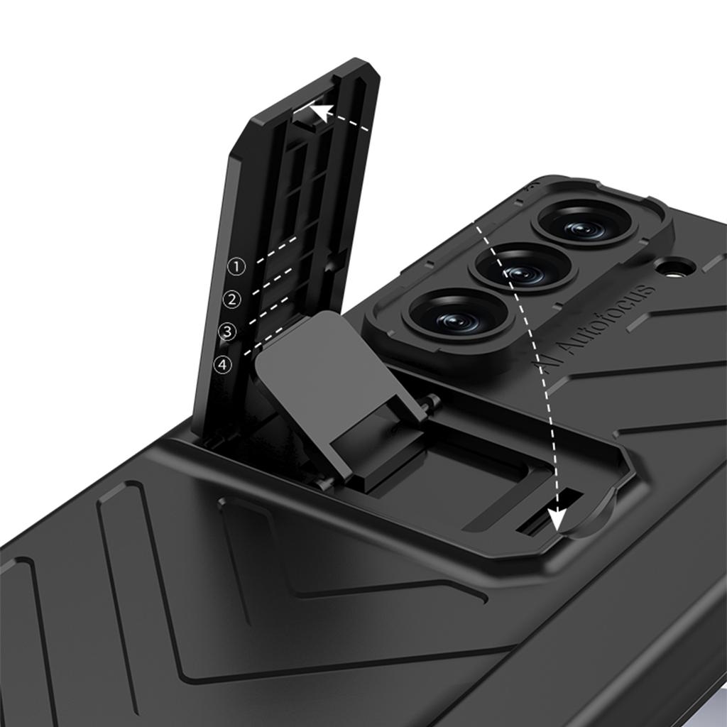 Tvrdý kryt z PC s magnetickým pantem pro Samsung Galaxy Z Fold 6 s držákem na pero, ochranný kryt obrazovky