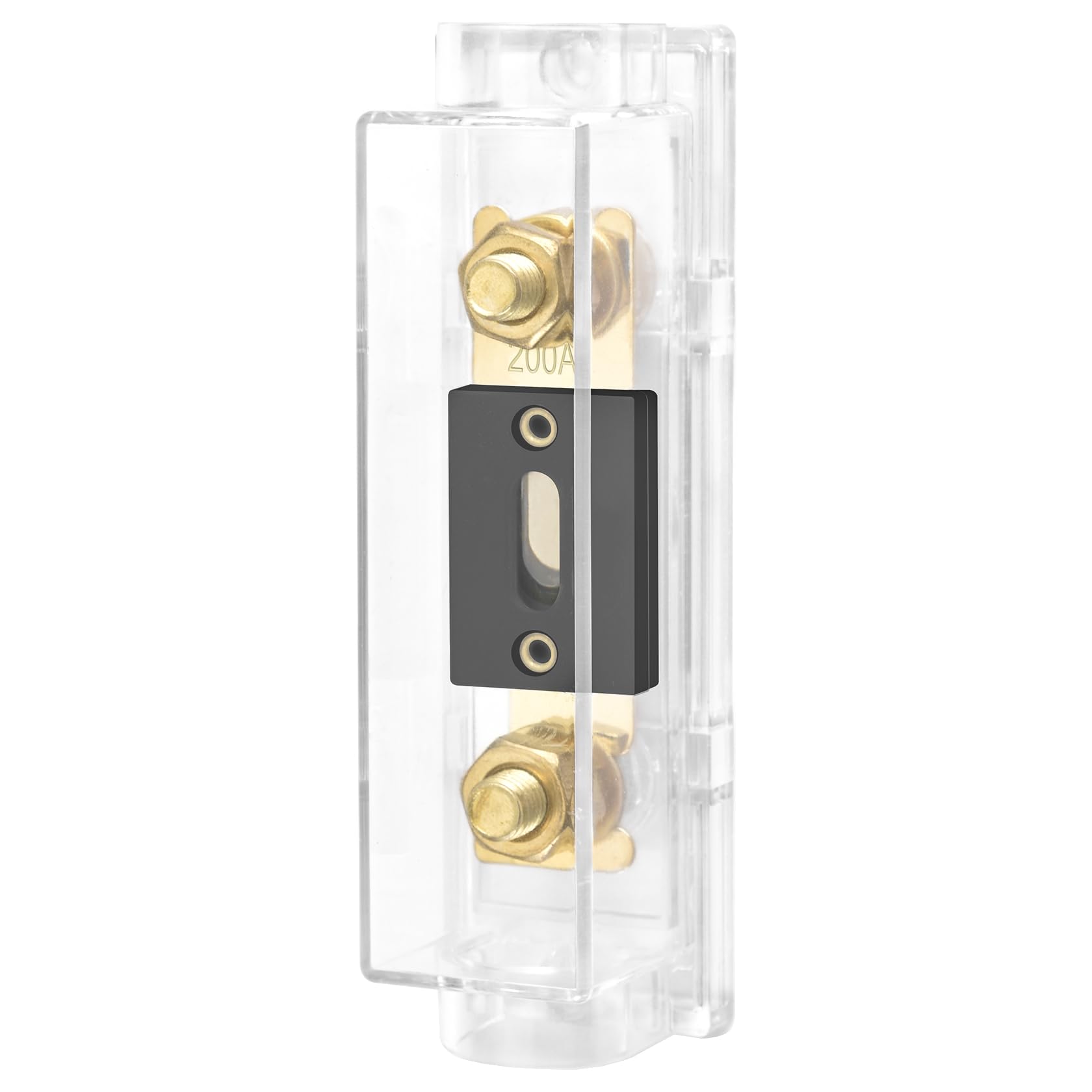 Heschen Car ANL Fuse Holder with ANL Fuse Auto Bike Audio Subwoofer Equipment Gold 1pc (200A) Standard