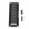 Digitales Röhrenanzeigemodul LED 8 Ziffern 7 Segmente 0,36 Zoll TM1637 Treiberchip Gelb