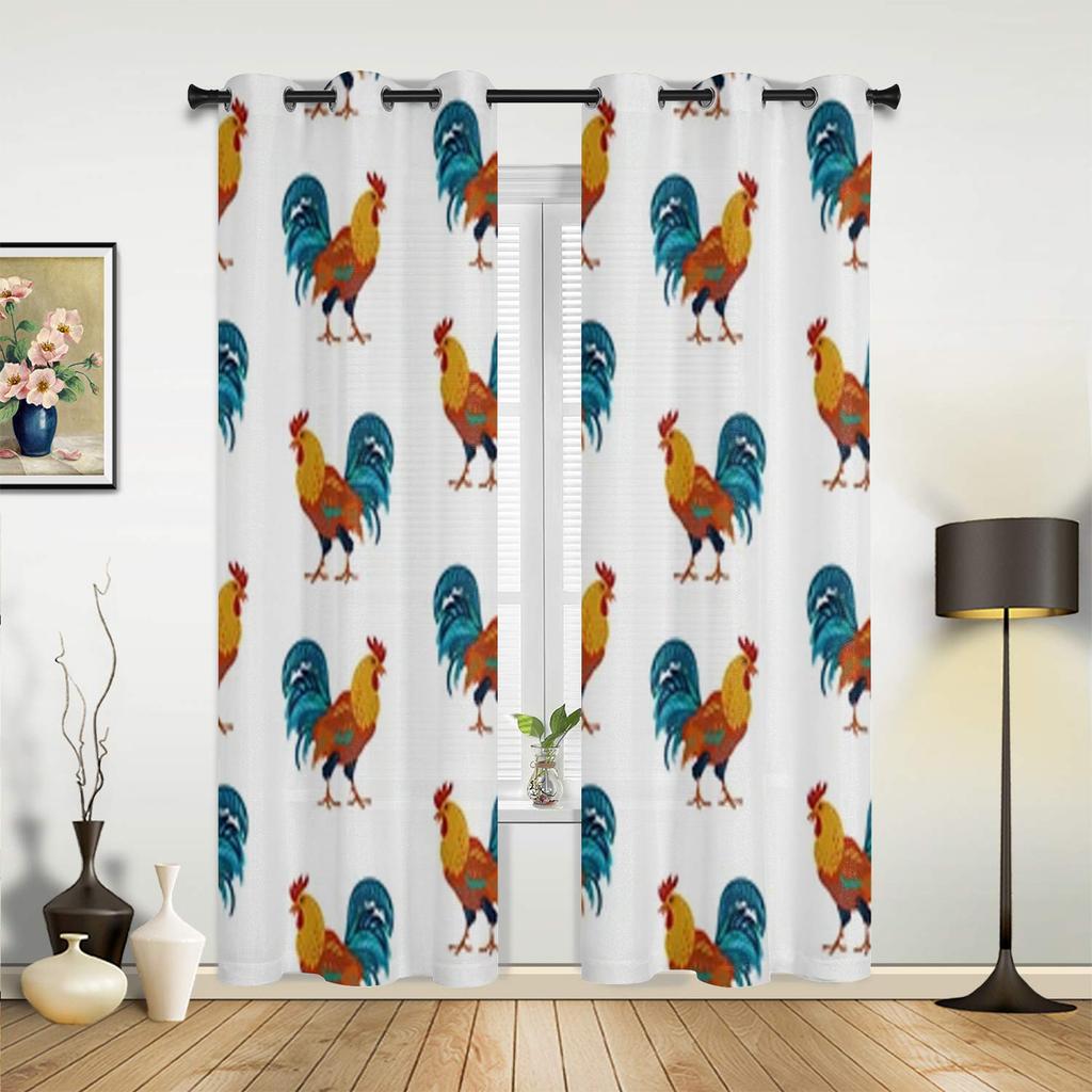 Kogut Zasłony Okienne Do Salonu Luksusowy Wystrój Sypialni Draperie Obróbka Okien Kuchennych Zasłony