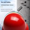 Eye-Catching Fiberglass Safety Helmet - Anti-Smash Protective Hat for Construction Site Supervisors