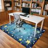 Stars Night Crystal Velvet Office Chair Mat Area Rug - Non-Slip, Floor Mat, Office Desk Chair Rugs,Christmas Gift-1106099
