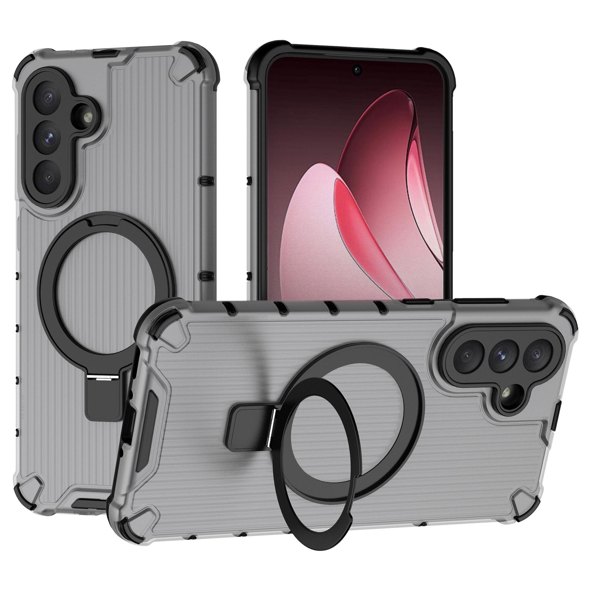 

For Samsung Galaxy A56 5G Case with Kickstand PC+TPU Phone Cover Compatible with MagSafe Grey