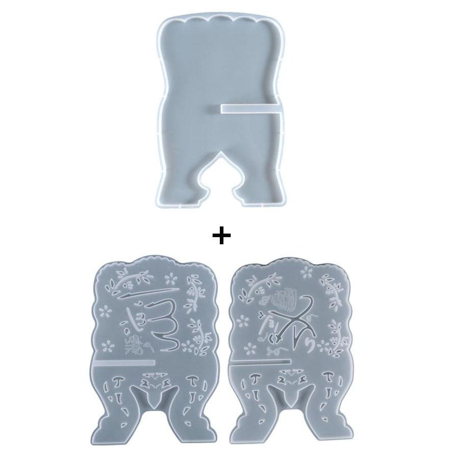 

Форма для подставки для книг, антидеформационная антипригарная силиконовая форма, легко демонтируемая форма для литья эпоксидной смолы для поделок