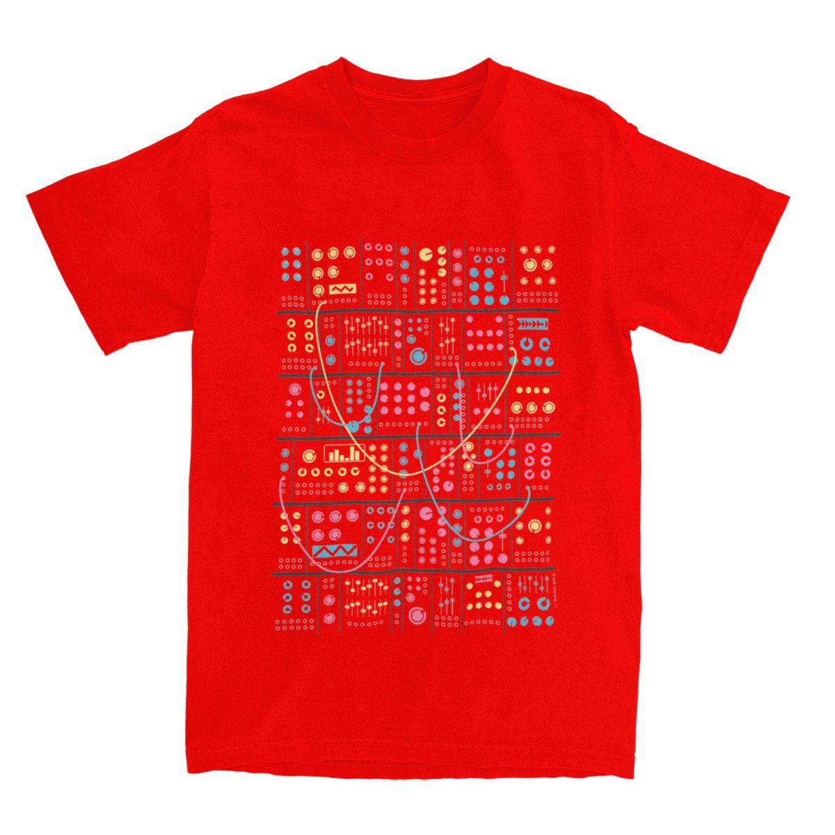 

DJ Music Modular Synthesizer for Unisex Women T Shirt Electronic Synth Player Tee Shirt TShirts Summer Clothing S
