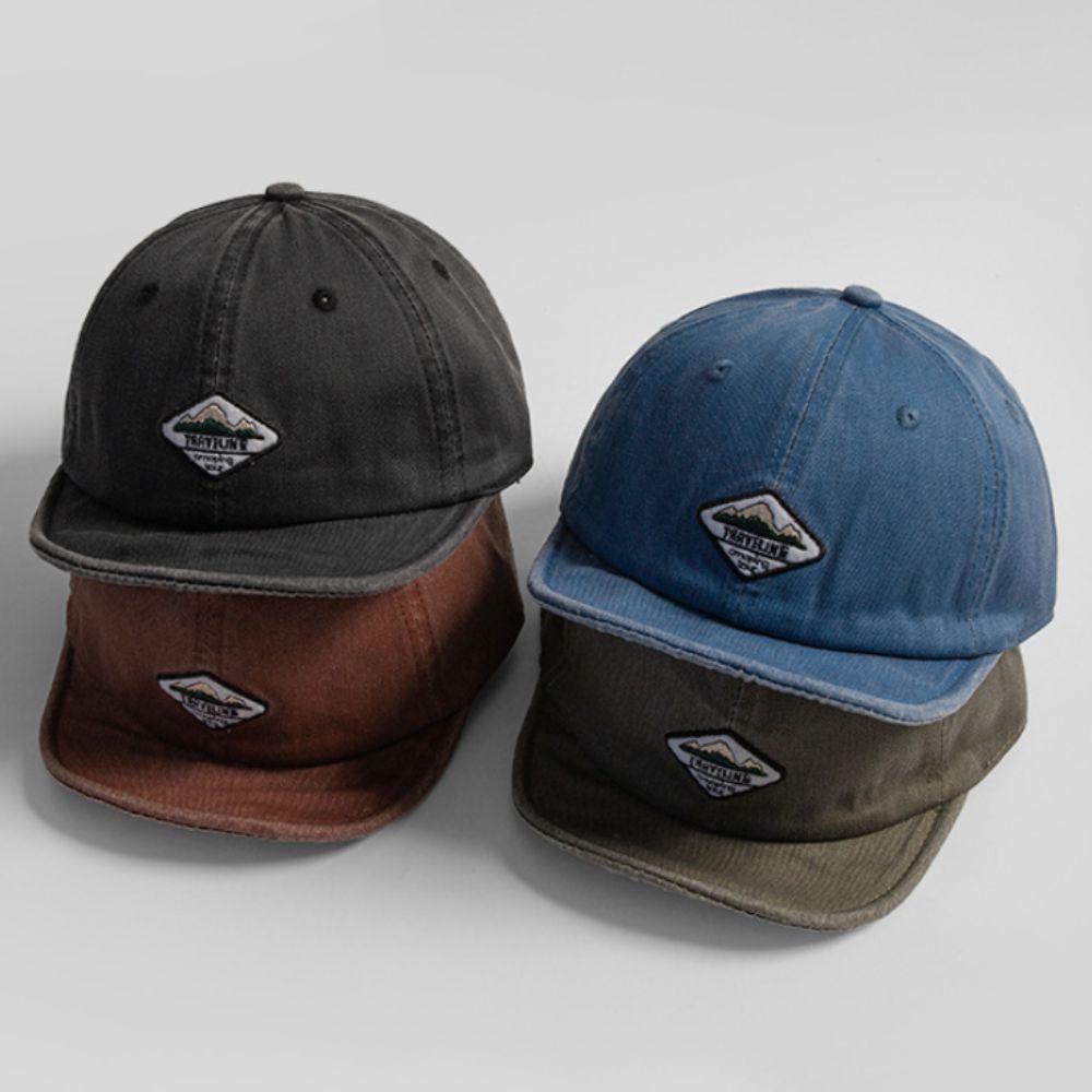 Big Head Circumference Short-Brimmed Hat Breathable Sunscreen Hat New Peaked Cap