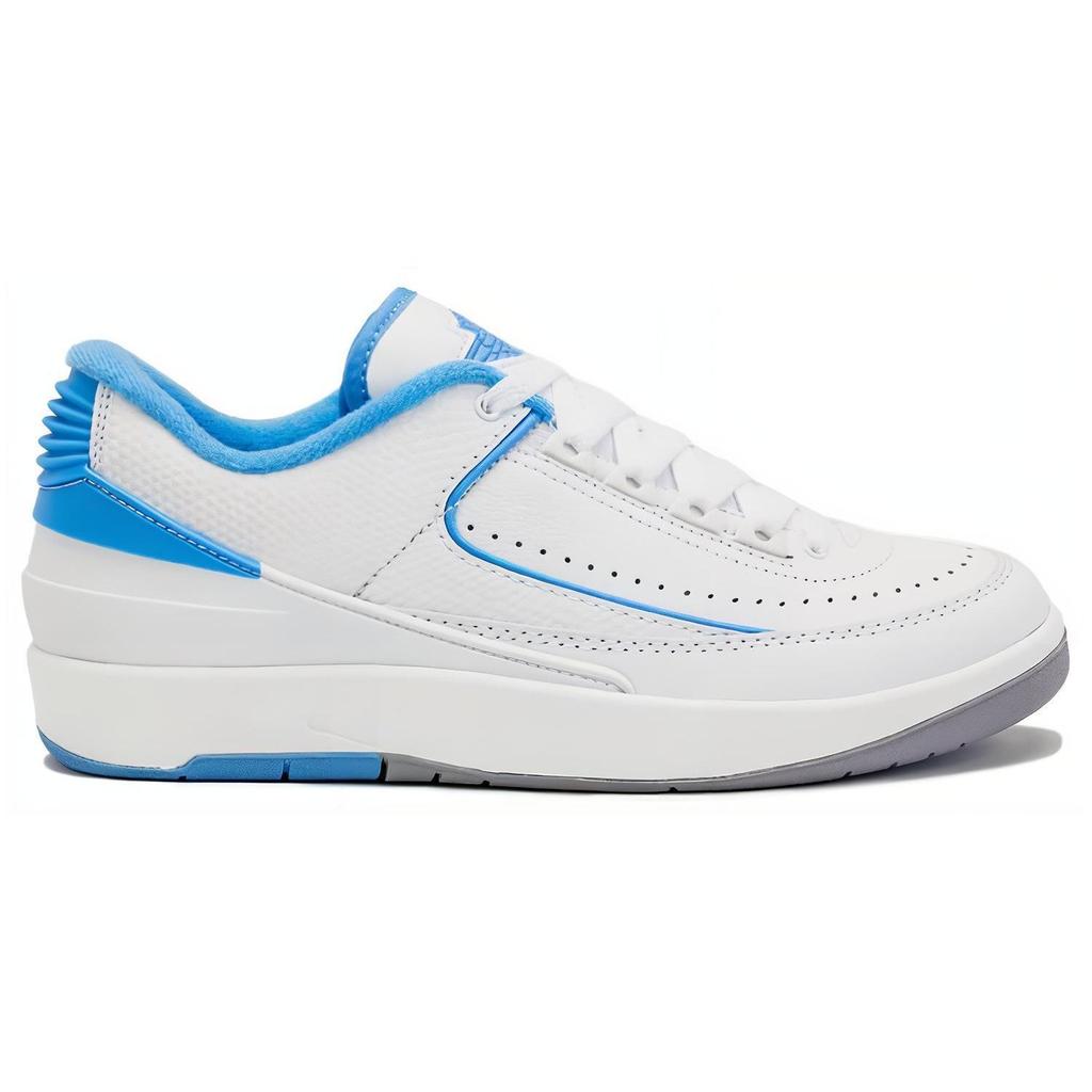 Air Jordan 2 Retro Low GS UNC Kids Sneakers White University-Blue FJ6869-104
