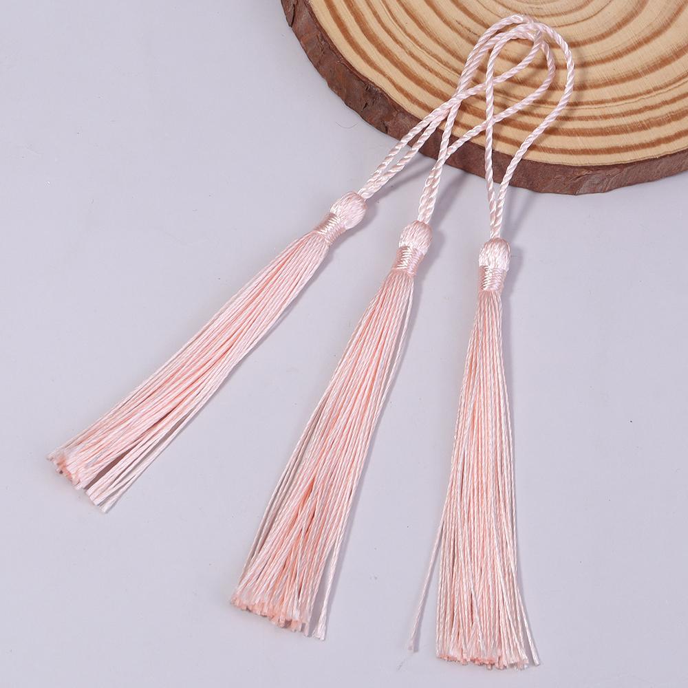 30-100pcs/lot Colorful Polyester Silk Tassel Fringe Cotton Tassels Trim For Sewing Curtains Accessories DIY Bookmark Decoration