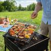 Stainless Steel Grilling Baskets Rustproof Grilled Fish Net BBQ Rack Mesh  Outdoor Cooking