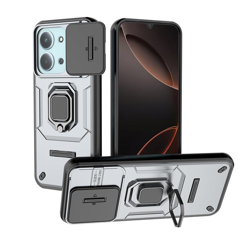 For Xiaomi Redmi 15C 5G 173mm Case Magnetic Ring Holder Armor Cover For Redmi15C Redmy 15C 15 C 5G Slide Camera Protect Coque