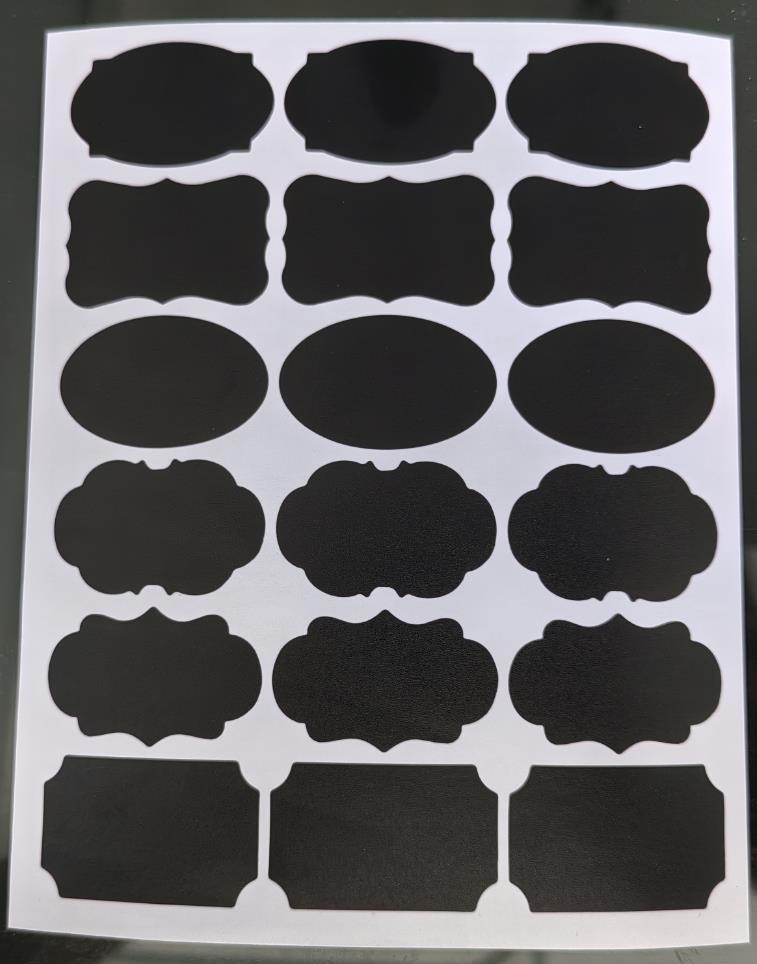 Erasable Self-Adhesive Frosted Blackboard Label for Glass Bottles