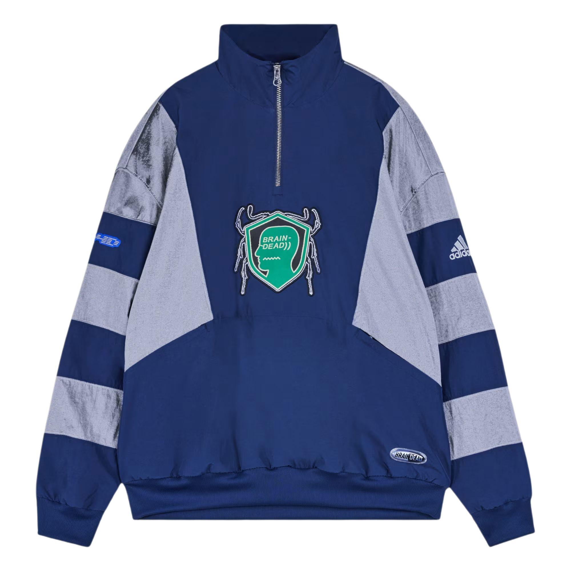Adidas X Brain Dead Half-Zip Track Sweatshirt JZ1055 XS