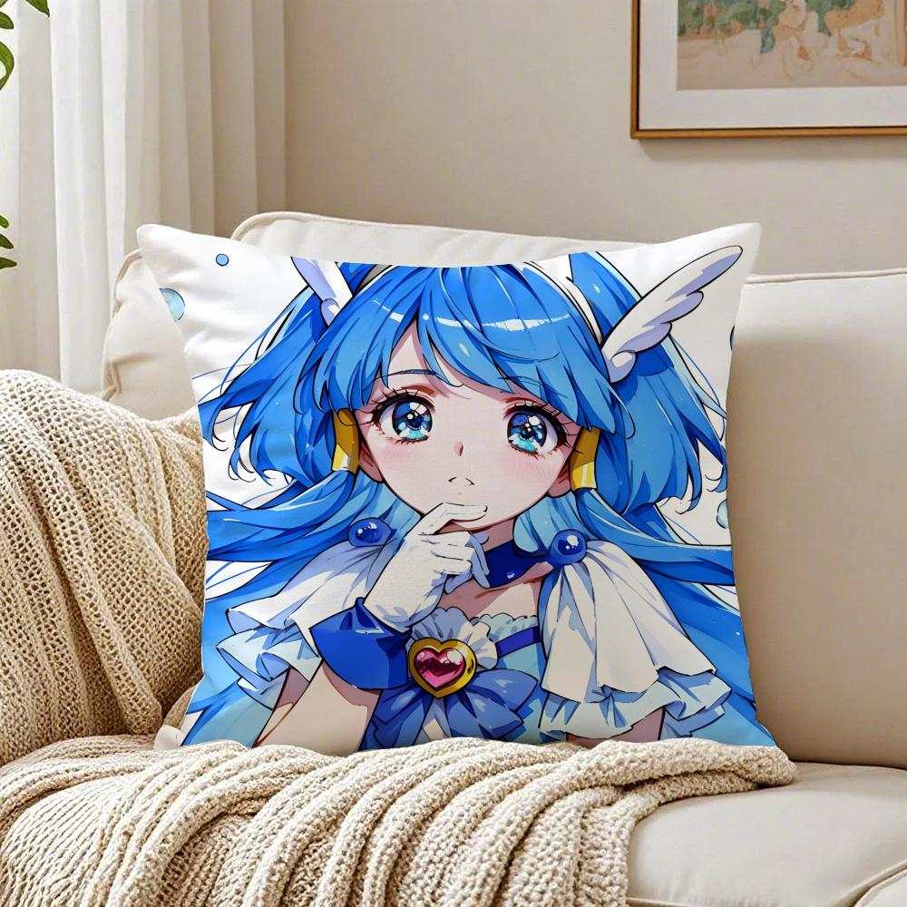 Anime MagicalGirl SSmile PPrecures PPretty Cushion Cover Pillowcase Antidustmite Living Room Sofa Decor Cushion Room