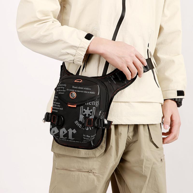 Multifunktions-Motorrad-Beintasche, modische Motorradtasche, Outdoor, Herren, lässige Hüfttasche, Gürteltasche, Moto-Biker-Tasche, Camouflage