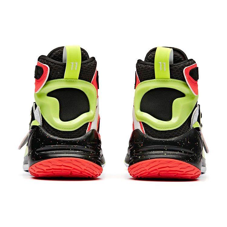 Anta KT4 Thompson IV Shock Absorption Non-Slip Wear-Resistant High-Top Basketball Shoes Men Basketball Shoes Green Black Red 11911102R-1