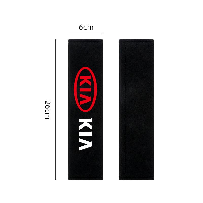 2pcs Auto Cotton Seat Belt Cover Case For Kia Rio Ceed Sportage Cerato Soul Sorento K2 K5 Picanto Optima Accessories