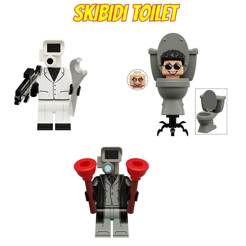 War Skibidi Toilet God Surveillance Expert Building Blocks Diy Figure Toy Gift