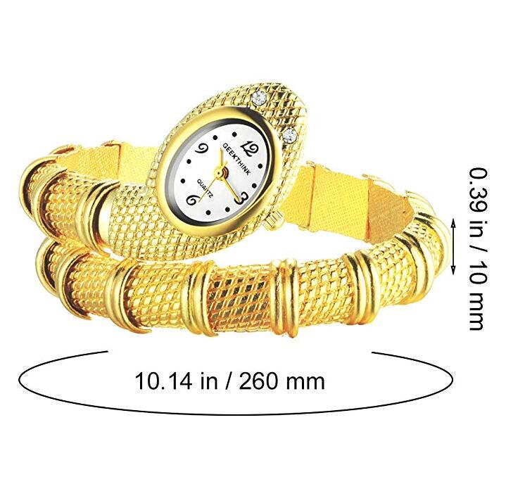 Unique Fashion Snake Shaped Bracelet Watch Women Watches Luxury Women's Watches