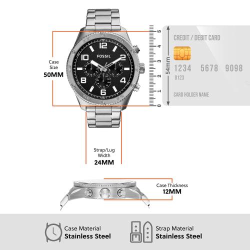 Fossil BROX BQ2797 Men's Silver Watch