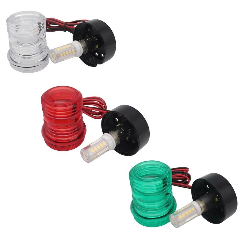 Waterproof Marine Grade Signal Lights with 8 LEDs Bright LED Boat Navigation Lights Plastic Lamp Suitable for Boats