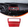 Red Carbon Fiber Center Air Vent Panel Sticker For BMW 6 Series E63 E64 2004-10