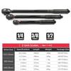 2-24N.m Torque Wrench  1/4'' Square Drive Preset Bicycle Torques Key Two-way Ratchet Car Bike Automotive Hand Tools
