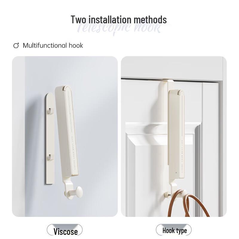 DANLE Faltbarer Türhaken für Mäntel